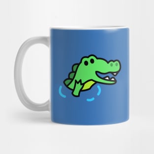 Cute and Friendly Puddle Alligator Mug